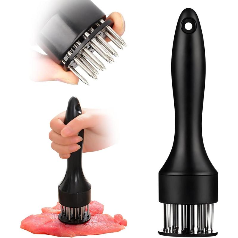 1PCS Meat tenderizer, manual steak tool with stainless steel needle for loose meat cooking, suitable for steak, chicken, pork, veal