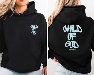 Child Of God Hoodie, Psalm 23 Pullover, Christian Gift, Religious Inspirational Hoodies
