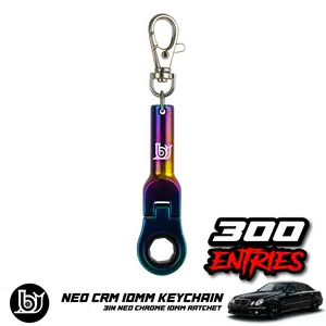 10mm Ratchet Keychain – Neochrome, Gold or Black | 300 Entries