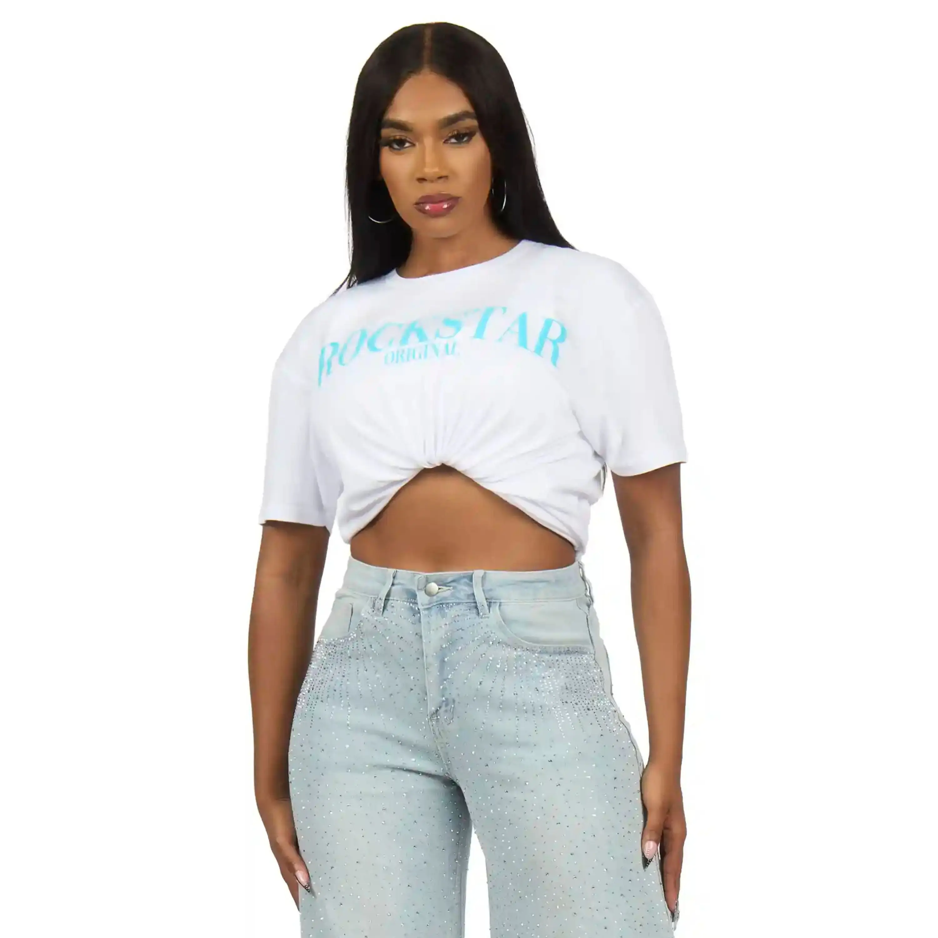 Octavia White/Blue T-Shirt