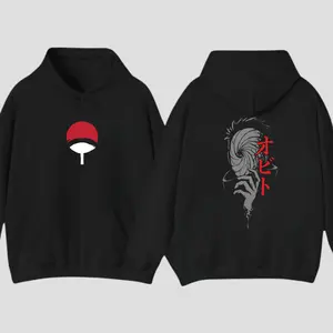 Tobi Mask Naruto T-Shirt & Hoodie, Anime Double-Sided Graphic Tee, Vintage Y2K Oversized Unisex Cotton Streetwear, Akatsuki Manga Aesthetic Crewneck Top, Otaku Apparel Gift for Anime Fans & Collectors
