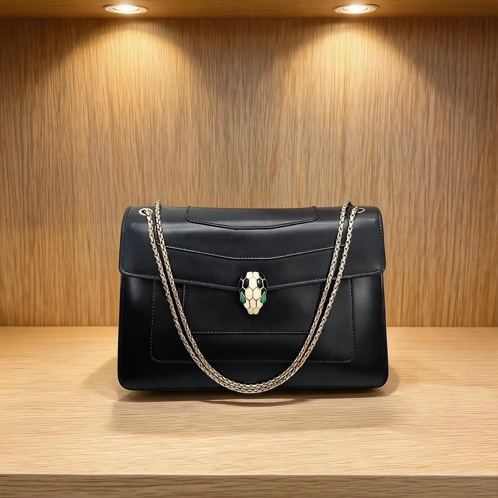 Pre-owned Bvlgari Leather Shoulder Bag C0815181321