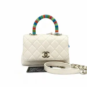 Pre-owned CHANEL france Crossbody Bags h5 White Mini CocoHandle Crossbody Bag 52064