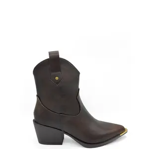 Evelyn - Women's Western Cowgirl Boots with metal acent