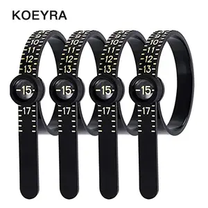 4PCS US Ring Size Measuring Gauge, Accurate 1-17 US Ring Sizer, Reusable Finger Sizing Measure Tool With Magnified Glass For Home Shop, Adjustable Ring Finger Measure, Tools And Gadgets, Gifts For Girl