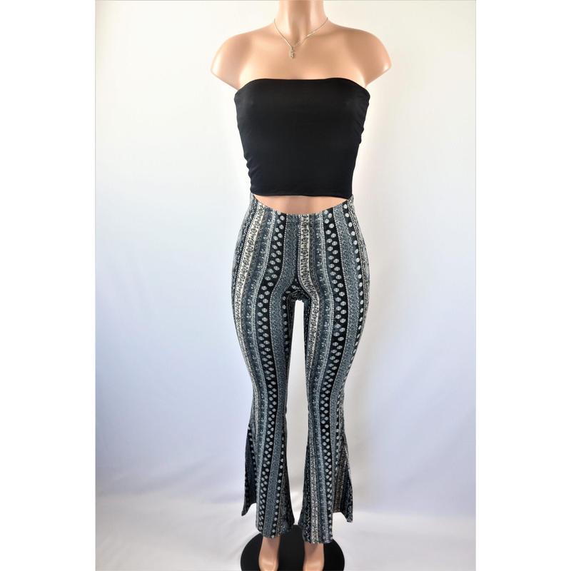 Dark Santana Palazzo Pants forbidden jeans flare slippery pants High Waisted Casual Comfortable Fit Formal