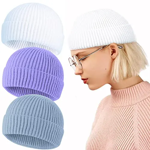 3pcs White, Lilac, Light Blue