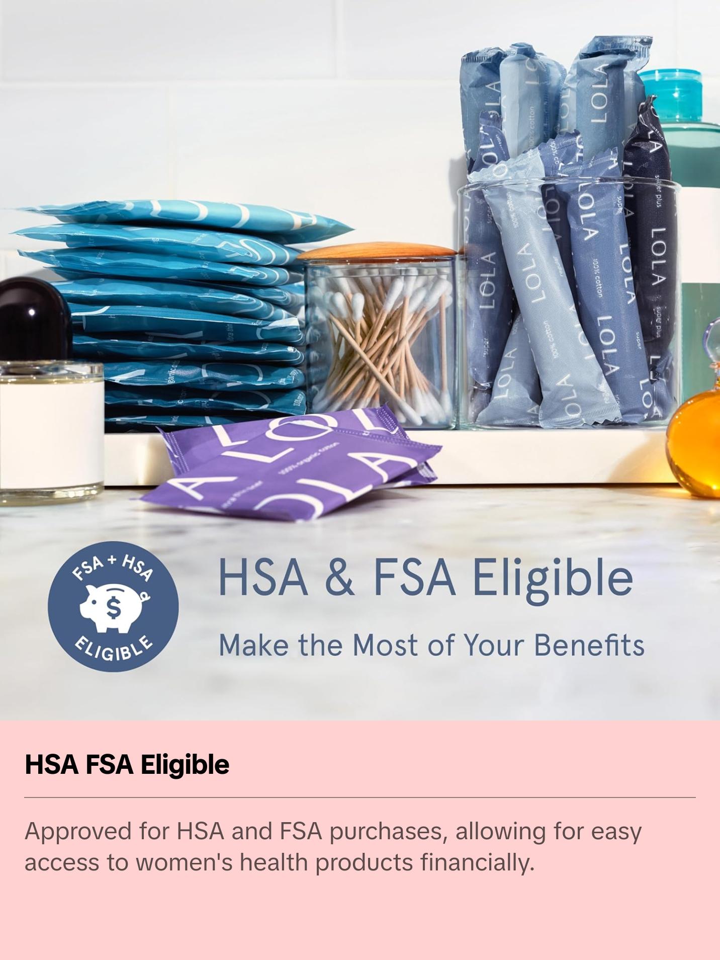 LOLA Regular and Super Organic Cotton Tampons | 360-Degree Leak Protection | BPA-Free Plastic Applicator | HSA FSA Approved Feminine Care Products | 16ct (8Reg / 8Super) LOLA Regular and Super Organic Cotton Tampons | 360-Degree Leak Protection | BPA-Free Plastic Applicator | HSA FSA Approved Feminine Care Products | 16ct (8Reg / 8Super)