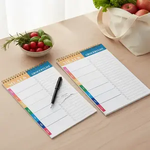 Meal Planner Pad, 1 Count Tear-off Grocery Checklist for Convenient Shopping, Weekly Meal Planner Calendar Notepad for Organized Weekly & Daily Planning, Planner Notebook