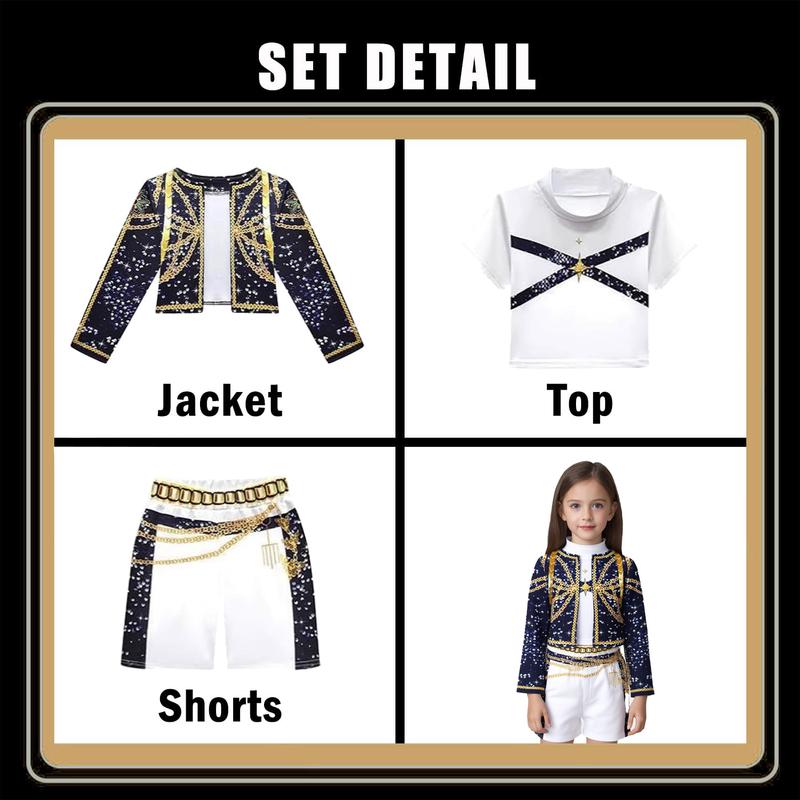 K-pop costumes featuring Demon Hunters anime-themed costumes for girls, cosplay costumes for teens, and fashionable Halloween and Christmas costumes