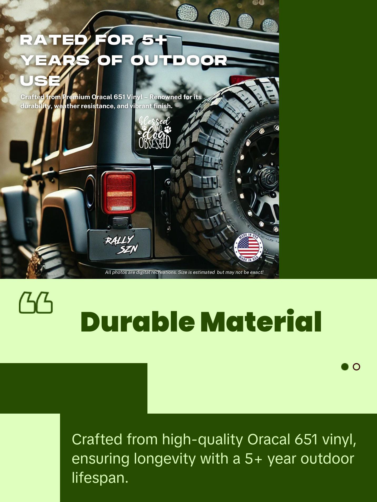 Blessed and Dog Obsessed – Pet Car Decal Sticker