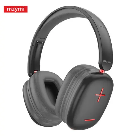 MZYMI Foldable Over-Ear Bluetooth Headphone - Stereo Gaming Headset with 24-bit High-Fidelity Audio, Broadcast-Grade Mic, Floating Ear Cups, Compatible with PCs/Mobile Devices