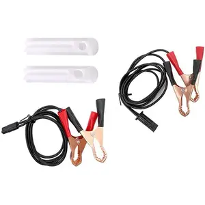 Fuel Injector Cleaner Kit, Universal Fuel Injector Flush Cleaner Adapter DIY Cleaning Tool Kit with Test Lead, Car Accessories for 12-24V Auto Car Diesel Gas Fuel Injector