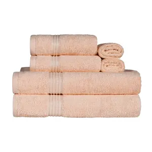 Superior Egyptian Cotton Absorbent 6-Piece SoftTowel Set Superior Egyptian Cotton Absorbent 6-Piece SoftTowel Set
