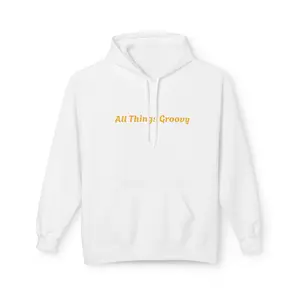 Hoodie — All Things Groovy Retro Script Comfort Pullover