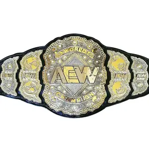 AEW Adult Championship Title Belt Replica - 5mm Leather Straps  - Fan Gift