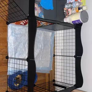 Small Dog Fence Home Indoor Rabbit Cage Kitten Barrier Small Animal Playpen, Pet Safety Enclosure, Easy Setup, Durable Material, Escape Proof Kennel