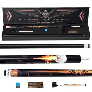 VEVOR Pool Cue, 1 Piece Pool Stick, 58 inch 19 oz Canadian Maple Wood Billiard Pools Cue Stick with Multi-Layer Tip ABS Connection Ring, Cues Sticks for Professional Pool Table, Bar, Home, Office