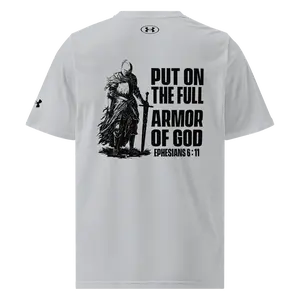 Under Armour® Full Armor of God T-Shirt – Christian Workout Shirt for Men, Ephesians 6:11, Faith-Based Athletic Tee, Gym Shirt, Gift