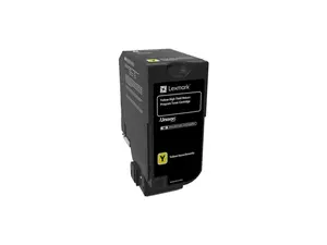 Lexmark - 74C0HYG - Lexmark Original Toner Cartridge - Yellow - Laser - High Yield - 12000 Pages - 1 Each
