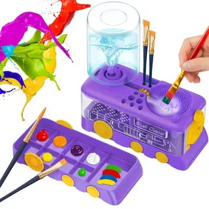1 PC Hair Brush Cleaner, Pen Holder, Brush Cleaning Agent, Multiple Colors Available, Brush Rack (brush Not Included), Paintbrush Stand