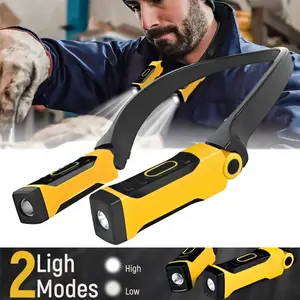 New LED Neck Lamp - USB Rechargeable Night Reading Headlamp LED Outdoor Running Light Multifunctional Lamp