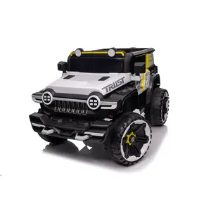 GARVEE 12V Ride On Truck Car with Remote Control, 25W Dual Motor, Spring Suspension, Music Player, and 3 Speeds - Red - High Performance Electric Vehicle for Young Riders