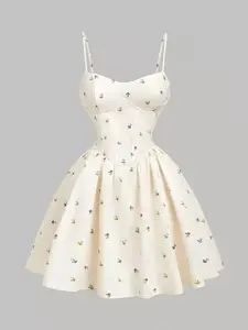 Women’s Ditsy Floral Pastel Camisole Mini Summer Dress