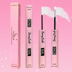 Lash Glue & Sealer Set, Waterproof Non-Irritating Formula, Long-Lasting Hold Up to 72 Hours, Suitable for Sensitive Eyes, DIY Cluster Lashes, DIY Lash Extensions Kit, Lashes Clusters Bond