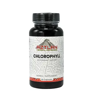 Aztlan Herbal Remedies Chlorophyll Capsules - 90 Edible Supplement for Antioxidant Support & Immune Health - Natural Deodorizer - Healthcare & Fitness