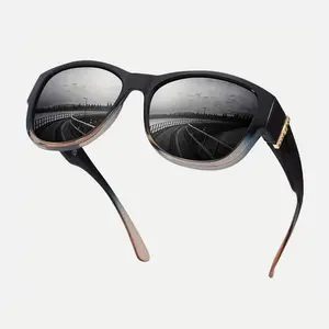 Polarized large-frame clip-on sunglasses for women, European and American style, for myopia, suitable for cross-border Amazon, commuting, and driving, TAC sunglasses in stock