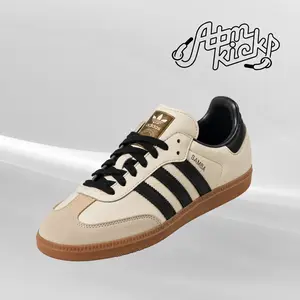 adidas Samba OG Cream White Sand Strata (Women's) Women's Authentic Shoes Footwear Sneaker Trainer Comfortable Walking Fashion Trending Gift