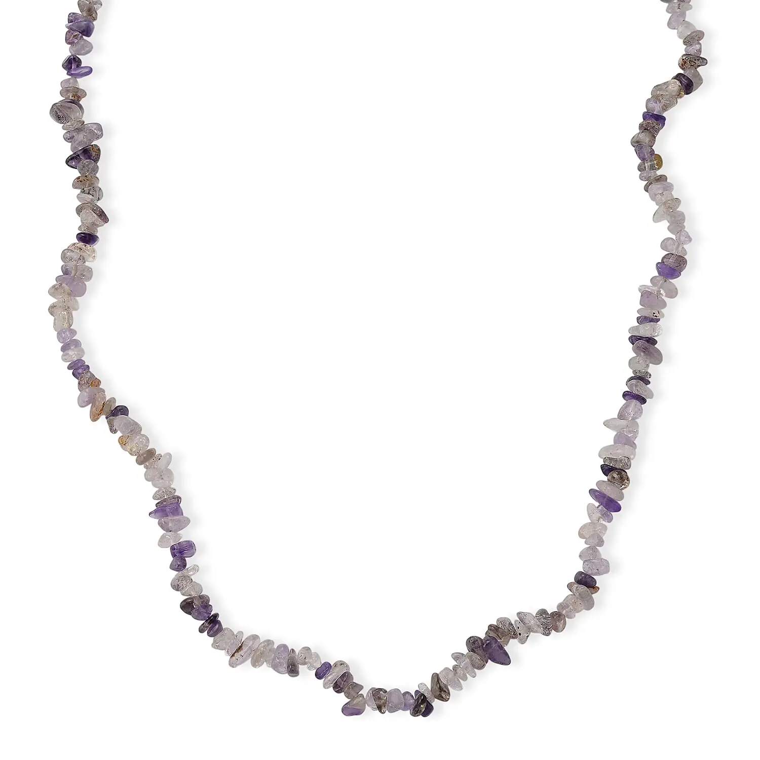 Cacoxenite Beaded Necklace (32 Inches) with Lobster Lock in Stainless Steel 355.00 ctw