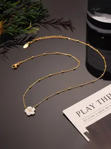 Elegant Flower Design Pendant Necklace for Women, Fashion Jewelry for Party, Daily Clothing Decor, Trendy All-match & Exquisite Jewelry for Birthday Gift