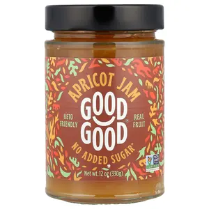 GOOD GOOD Apricot Jam, 12 oz (330 g)