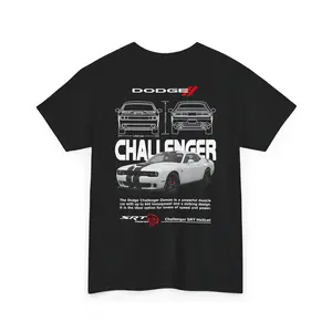 Dodge Challenger Hellcat Car Tee, Muscle Car Tshirt, Men Women Car Enthusiast Gift, Automotive Shirt, Speed Racing Top