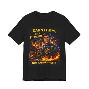JK’s BBQ Pit “I’m a Pit Master, Not an Engineer” T-Shirt – Funny BBQ Tee