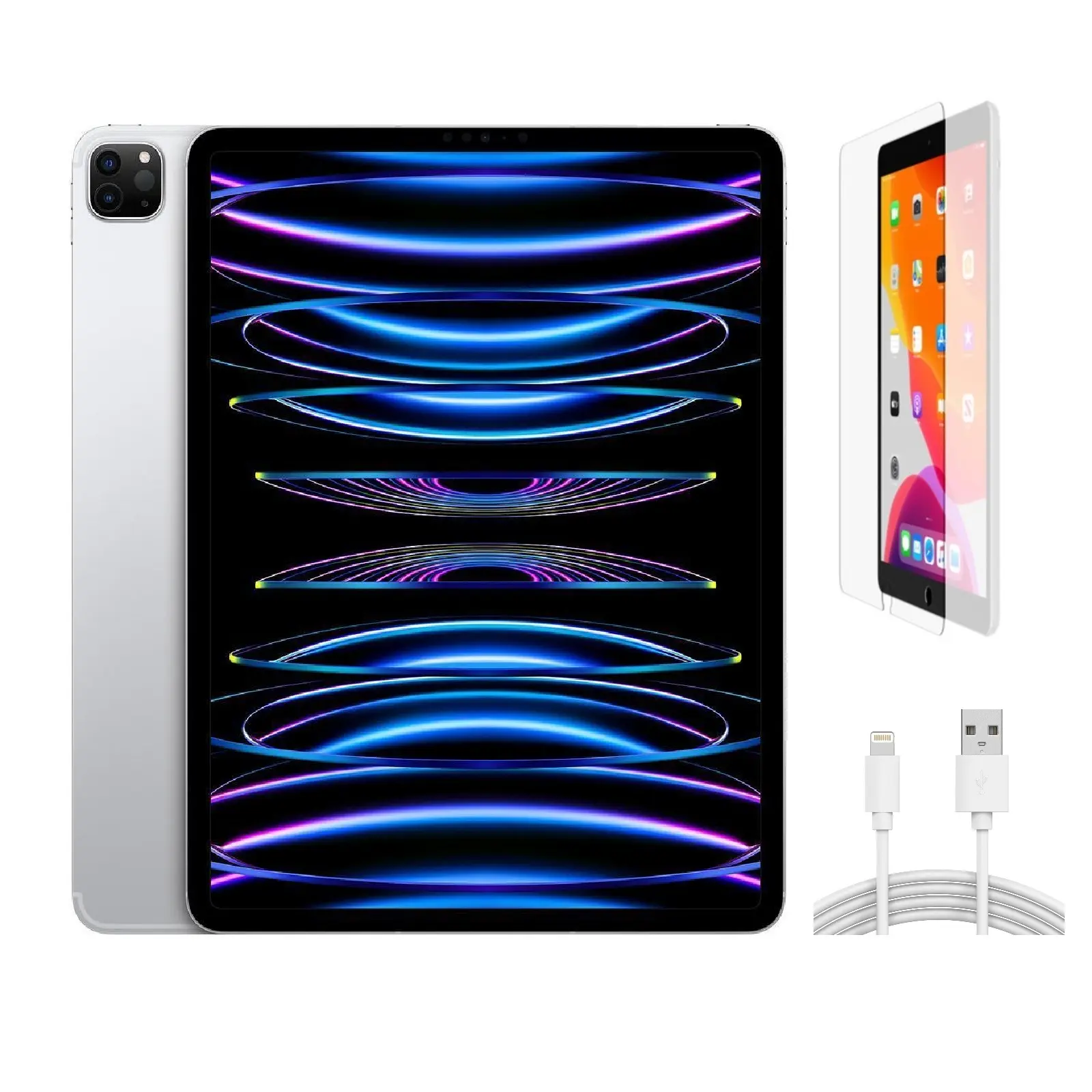 Refurbished Apple iPad Pro 12.9 6th Gen (2022) (WiFi + Cellular Unlocked) A2764 - Excellent Condition with Pre-Installed Tempered Glass & 1 Year Warranty