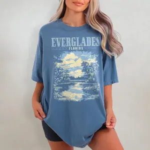 Everglades National Park Shirt, Nature T-Shirt, Retro Florida Tshirt, 63 Parks Shirt, Travel Graphic Tee, River Florida Gift