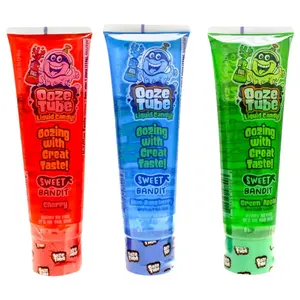 Sweet Bandit Ooze Tube Liquid Candy Nostalgic 90s Candy Snack 4oz Sweet Bonbon Generous Serving Size Made in US