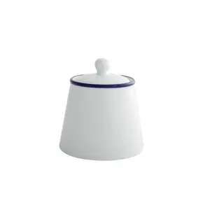 Fairmont & Main White Covered Sugar Bowl