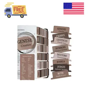 Premium Bible Tabs Tear Resistant – Easy to Apply, Laminated for Durability – Old & New Testament Beaver
