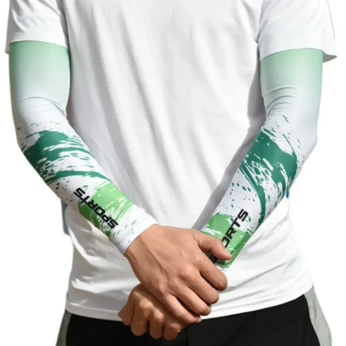 Unisex Thin Ice Silk Arm Sleeves (5-Piece Set) - Sports Style, UV Protection, Cooling Stretch Fit Fabric for Cycling, Driving, Daily Outdoor Activities, Cooling Fabric, Sunscreen, Lightweight, Breathable, Sun Damage, Fits Most Arm Sizes, Outdoor Sports