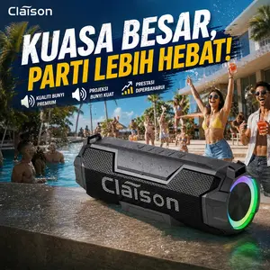Portable Audio Bluetooth Speaker, IPX6 Water Proof, Powerful Deep Bass, 360° Surround Stereo Sound, Streaming Ready, 3600mAh Emergency Power Bank, RGB Ambient Light, Shockproof Design for All Outdoor Activities & Adventures
