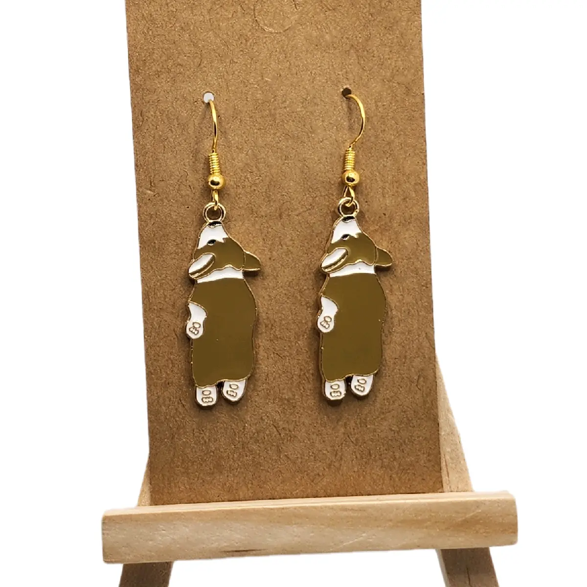 Adorable Lazy Corgi Hook Earrings for Women Perfect for Any Occasion Cute Quirky Jewelry Comfortable to Wear