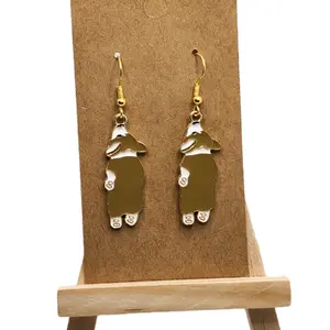 Adorable Lazy Corgi Hook Earrings for Women Perfect for Any Occasion Cute Quirky Jewelry Comfortable to Wear