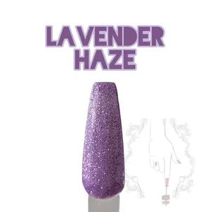 Lavender Haze | Purple Glitter Nail Dip, lavender dip powder for nail art, acrylic powder