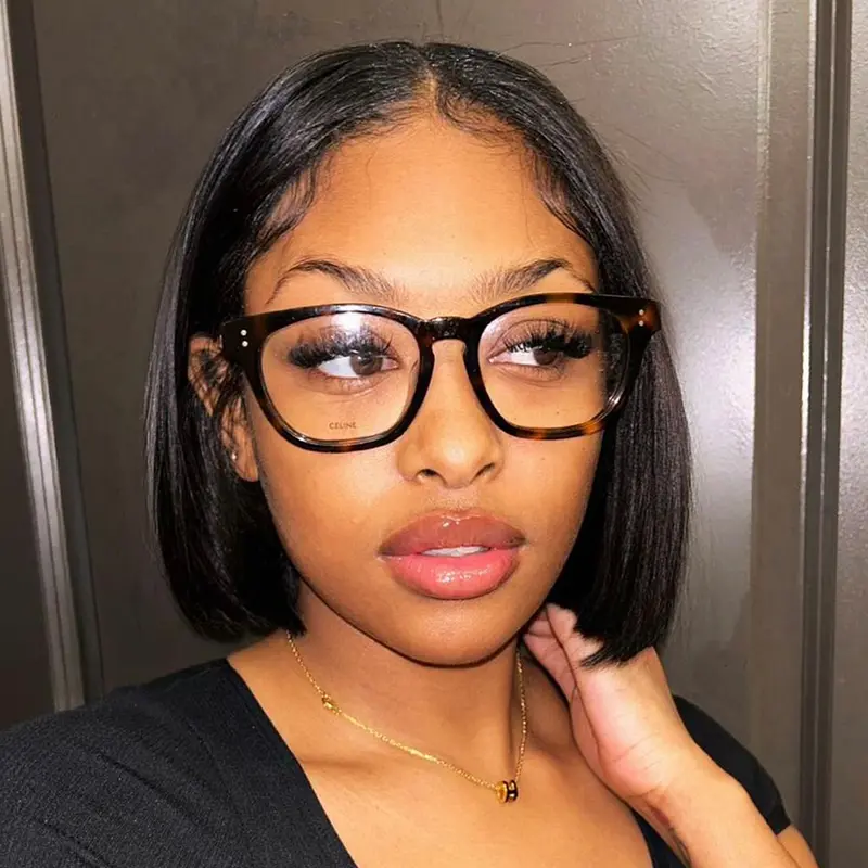 【Clearance Sale】 Alipearl Hair Short 13*4 Lace Front Bob Wig Human Hair Straight Bob Wigs Beginner Friendly for Women FallFreshness