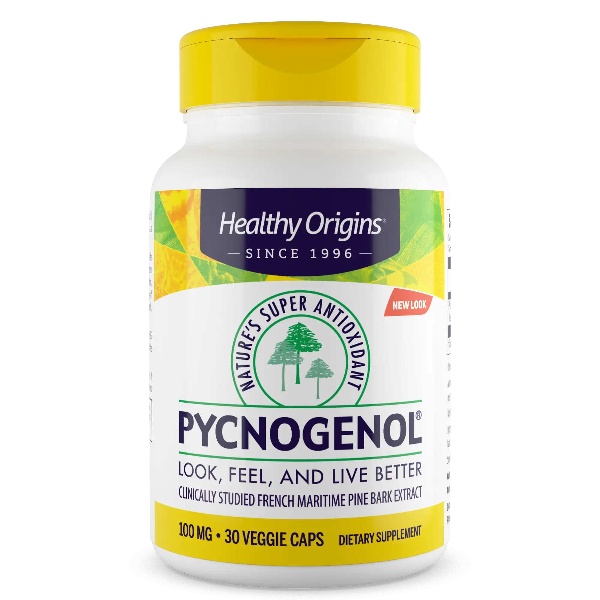 Healthy Origins - Pycnogenol 100mg Natural Antioxidant Supplement - 2 Sizes