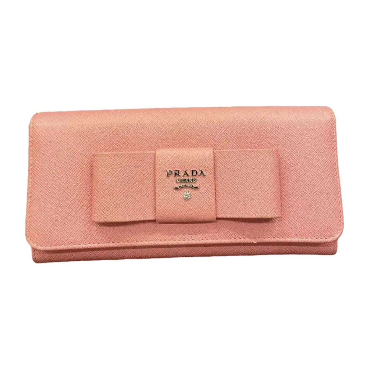 Pre-owned PRADA Calfskin Small Leather Goods BJ110990401 Butterfly Long Purse